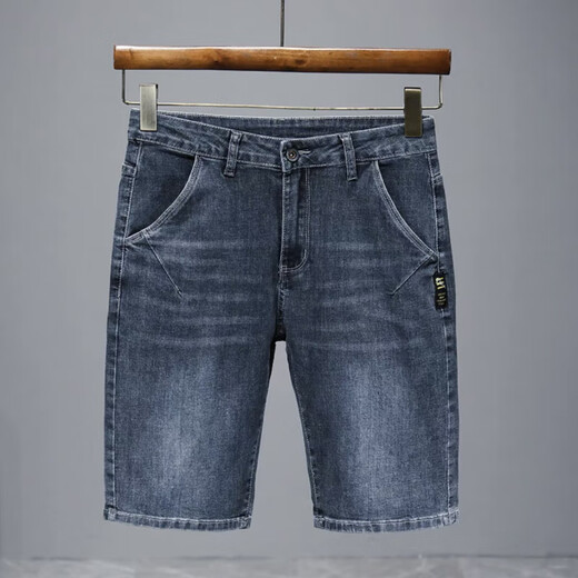 LEE KIDS summer thin denim shorts men's five-point pants loose straight mid-pants casual versatile stretch breeches T693 blue - manufacturer direct sales 28 suggested 90-100Jin [Jin equals 0.5 kg]