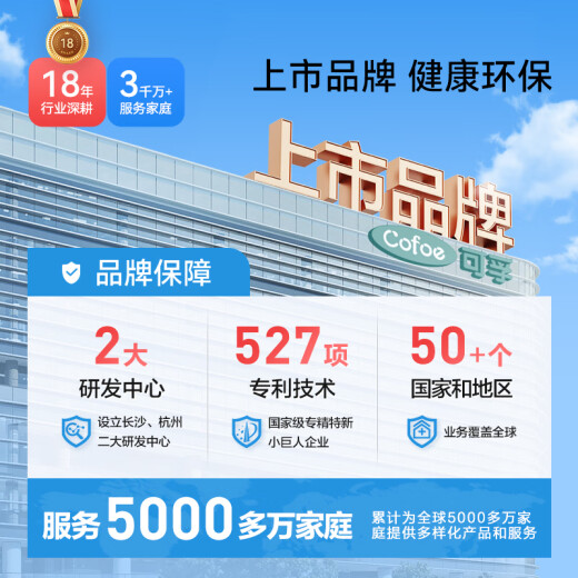 可孚 牙线棒超细圆线细滑牙线盒成人儿童剔牙签清洁家庭装 10盒500支