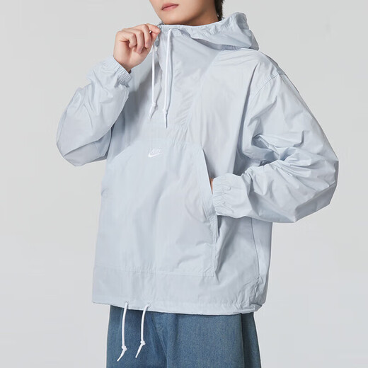 Sweat-shirt Nike Spring and Automne Nouvelles vêtements de sport tissés lâches et confortables Houstable Half-Zipper Men's Pullover FN3893-043 L
