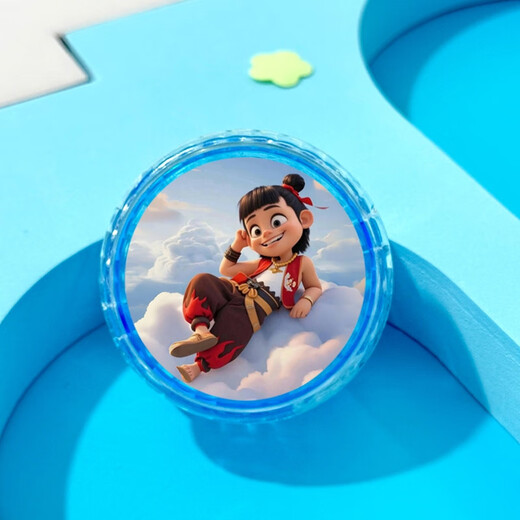 
Tiger Rollo Nezha Yo-Yo Children's Glowing Toy Gift Boy Yo-Yo Nezha 2yoyo Ball Cartoon Automatic Swivel Nezha 1 Blue-1