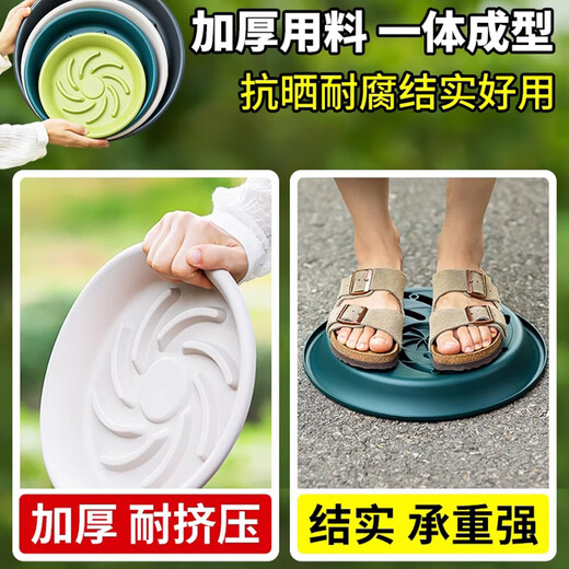 Zhiyu Green Plant Pot Cot Cad Pad, подключенный к воде, круглый антикранная смоляная лотка, подножка, дополнительная толстая 210 типа 3