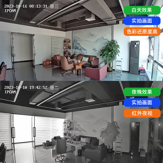 Batería inalámbrica de ala de fuego La cámara domiciliaria debe conectarse al monitor de puerta del corredor remoto del teléfono móvil Wifi Network con visión nocturna sin conectar en interiores y exteriores