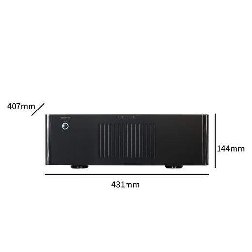 ROTEL路遥 RB-1582MKII 音响 后级功放 hifi高保真立体声后置功率放大器 200W/声道 平衡输入 黑色