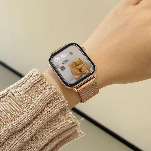 Xiaomi Mi General 9pro Bracelet Smart Watch Men and Women's Sports Exercise Advanced Special Full Function Blood Pressure Heart Rate Gold Pink - Health Monitoring - Offline Payment - Bluetooth