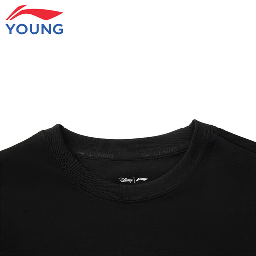 Li Ning children's clothing children's short-sleeved T-shirts for men and women, small and large children, Disney joint series short T-shirts 160YHSV295-1