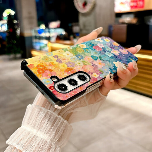三星（SAMSUNG）【原装品质】三星 Z Fold6手机壳W25新款Fold5折叠屏Fold4W24保护 中轴黑边皮纹P3271黑白格子彩色爱 三星Galaxy Z Fold 6