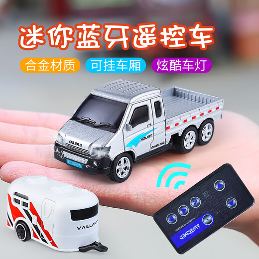 Wuling Hongguang Fernbedienungskontrollauto Mini-Legierungs-Fernbedienungs-Kontrollauto Kinder in vollem Maßstab kleiner Spielzeugauto Wuling Rongguang mit Silber-Alloy-Mini-LKW [Kein Anhänger] Standard: Schraubenzieher
