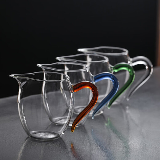 Yingtou tea set, large capacity, Japanese filter tea leakage set, glass fair cup, 1 transparent fair cup