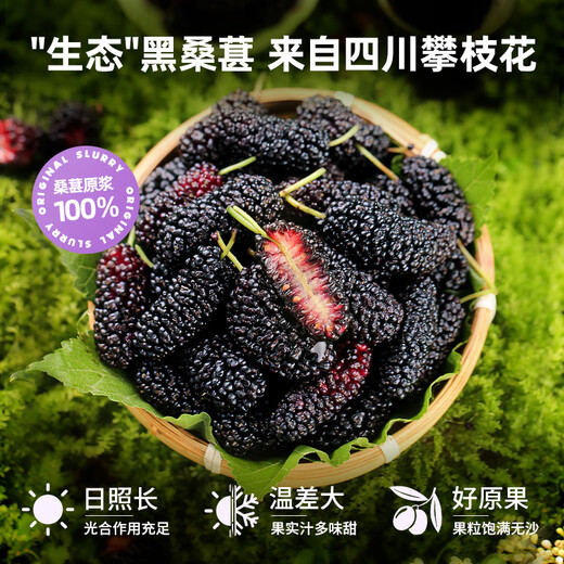 Ningzhichun red and black wolfberry puree 2.7L + mulberry puree 2.7L New Year's gift box, freshly squeezed, no additives, gift box for elders