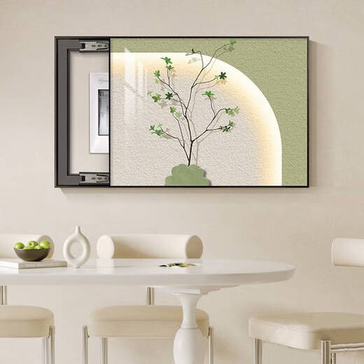 Yonghuan Green Plant Elektrische Messkasten Dekoration Malerei einfacher modernes Restaurant Distribution Box Hanging Malerei Multimedia schwache Stromkasten Wandmale T2679 60*50 Unterkunft Horizontale Länge 50 vertikale Höhe 4010 Select Real Real