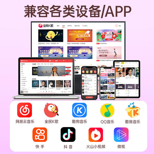 三丽鸥（SANRIO）酷洛米Kuromi话筒音响一体双麦克风家庭k歌无线蓝牙生日礼物