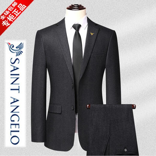 Angel Bird Men's Suit Suit New Business Casual Thick Suit Wool Wedding Groomsmen Dress Jacket Men 200A Pants Please leave a message for the size and waist size M 170 Recommended 100-120 Jin Jin is equal to 0.5 kg