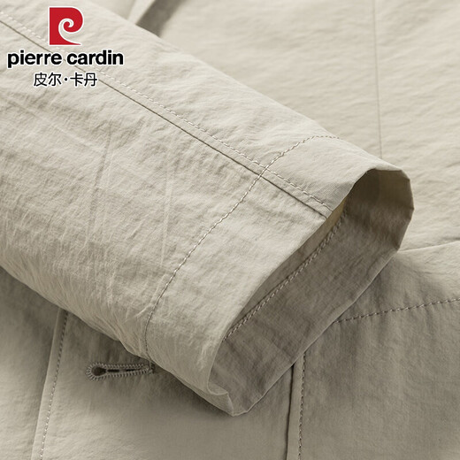 Pierre Cardin Summer mince petit costume pour hommes décontractés de printemps et d'été décontractés de veste monobloc-pièce printemps et automne de style haut de gamme Khaki xl 180 / 92a