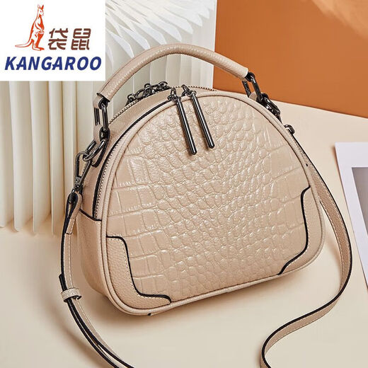 Kangaroo 2025 NUEVO BOLSO DE MUJER MUJERES VERSÁTICO Versátil de gran capacidad Crossbody Bag Crocodile Patrón de cáscara Bolsa Red Red
