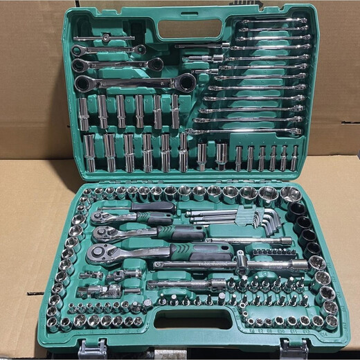 150 Automatische Reparaturwerkzeuge Set Sleeve Wrench Combination Tool Reparaturwerkzeug Reparaturwagen 21672 Zahnautomatik Reparaturqualität