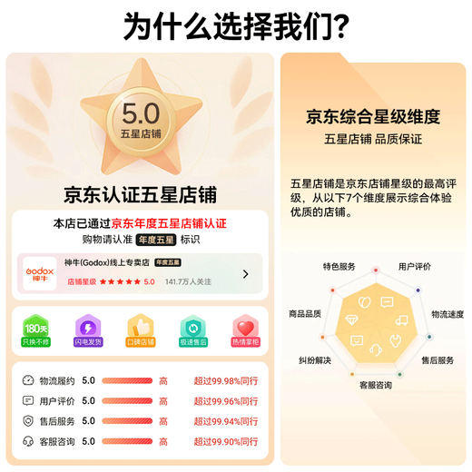 Godox (Godox) LED fill light P120C photography light SLR camera video light film and television photography wedding wedding lighting P120C standard comes with 6000 mAh battery + charger dual color temperature