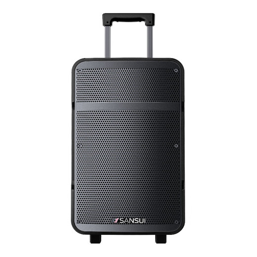 SANSUI A08 outdoor karaoke dedicated audio high-power heavy bass square dance smart speaker multimedia conference with microphone 8-inch electric acoustic guitar folk instrument speaker