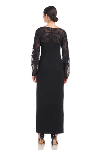 JS Collections Women's Sammi Soutache Dress, Black Black 10