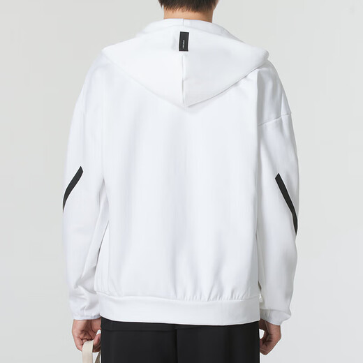 
Adidas men's and women's sportswear suits Spring new couple's casual and fashionable hooded jacket jacket top White shaped jacket/men's style/single-piece XS