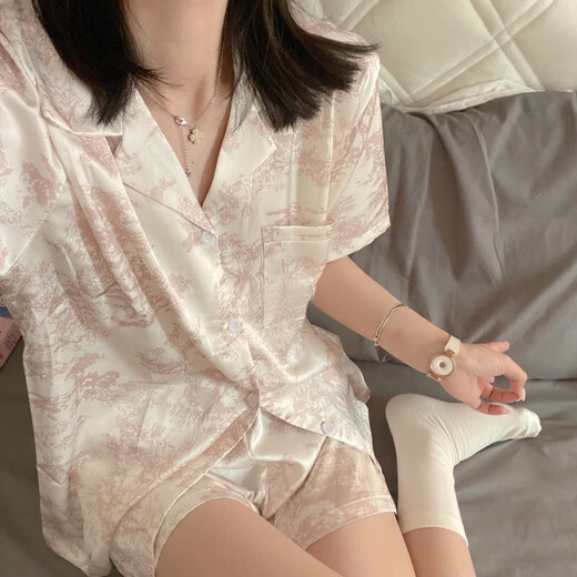 Langsha Bingsi Pyjamas pour femmes en shorts d'été et shorts pour mignon mince style haut de gamme 2025 Nouvel ensemble de vêtements domes