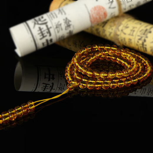 Famous Amber Family Natural Flower Amber Bracelet Amber 108 Rosary Beads Red Leaf Explosive Amber Bracelet Authentic Birthday Gift