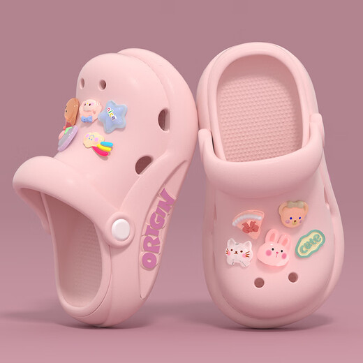 Cartoon Rabbit Chaussures de trous pour femmes avec une plage épaisse de plage pour enfants non glissant Sandales pour les filles, fille, 2988 Crystal Rabbit / Beak 19,5 30-31 Convient pour les pieds longueur 19 cm