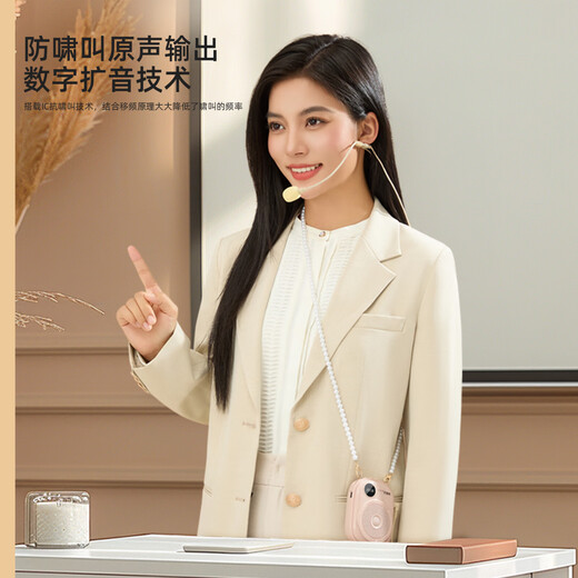 Aishomei K18 Little Bee Amplifier Teacher's Special Class Teaching Microphone Outdoor Tour Guide Shopping Guide Wireless Portable Small Speaker Speaker Pink