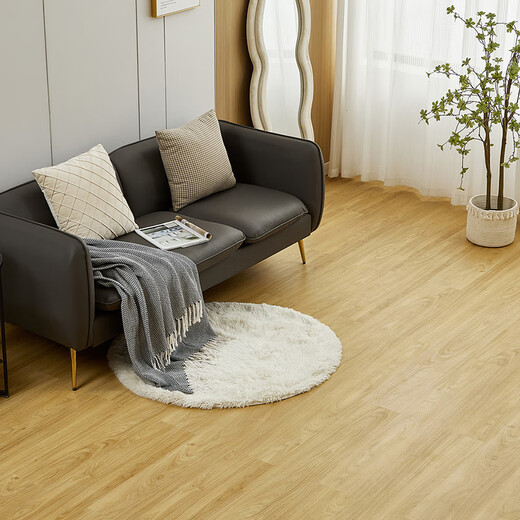 
XMSJ self-adhesive floor patch thickened non-slip pvc floor household bedroom living room wear-resistant floor leather model 3887-2 10 square 0 formaldehyde 70 pieces