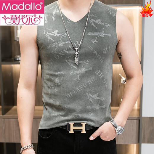 Modal Men's Vest Summer Hurdle Base Sports Blanc Small Sling Sling Muscul Men's Fitness Sexy Terre I-Check Shirt Black 6296 Color Color Pure Coton 2xl