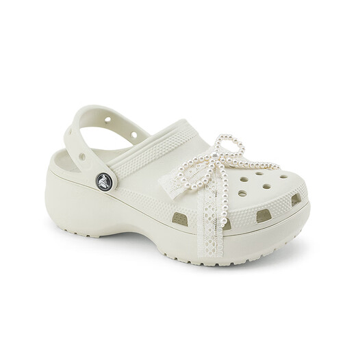 Crocs (CROCS) classic pearl lace cloud clogs are fashionable and versatile|211540 linen-0HZ 36 /37(230mm)
