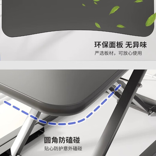 Small craftsman lifting computer desk standing office lifting workbench computer lifting bracket office desk white 60cm