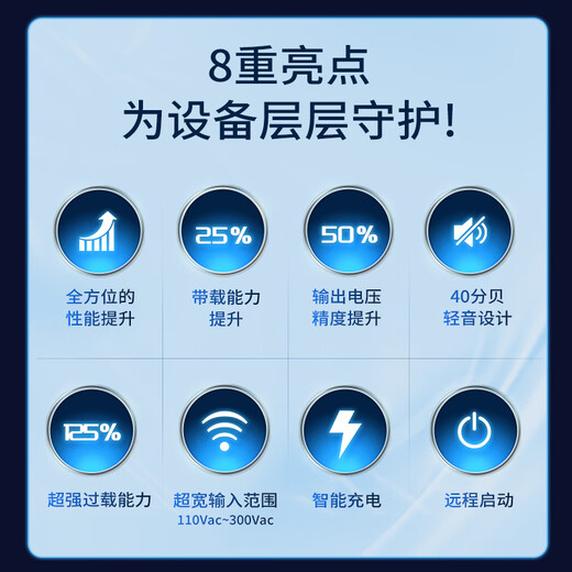 山特（SANTAK）C1K 在线式UPS不间断电源1000VA/1000W 稳压服务器机房电脑内置电池标准机