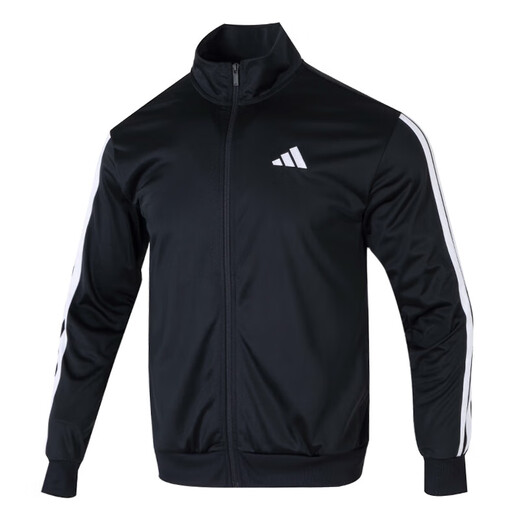 Adidas Jacket Hombres 25 Summer New Sportswear Fitness Entrenamiento Carriendo ejercicio Casual Wathed Chaqueta Top Ji8816/Negro/Blanco M