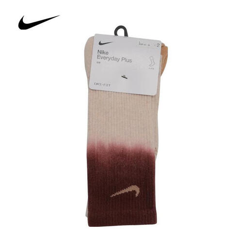 耐克（NIKE）袜子男袜女袜夏季新款透气运动袜两双装休闲袜中筒长袜FQ1355-912 FQ1355-910 S