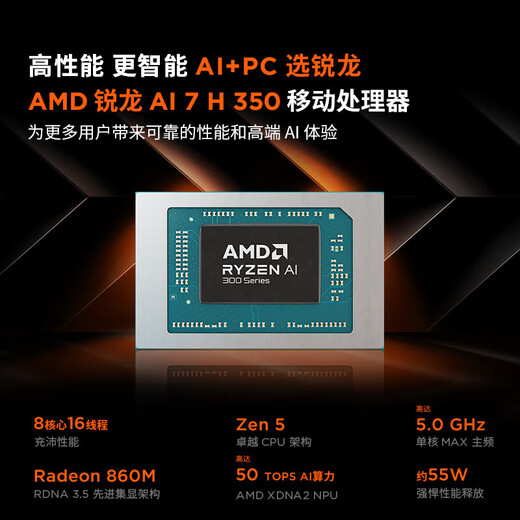 联想小新Pro16 锐龙版2025补贴可选 轻薄全能本笔记本电脑 高性能轻薄笔记本电脑 学生手提办公本  【AI 7 350】32G+1T丨全新正品全国联保｜Pro16 【全新正品 全国联保】