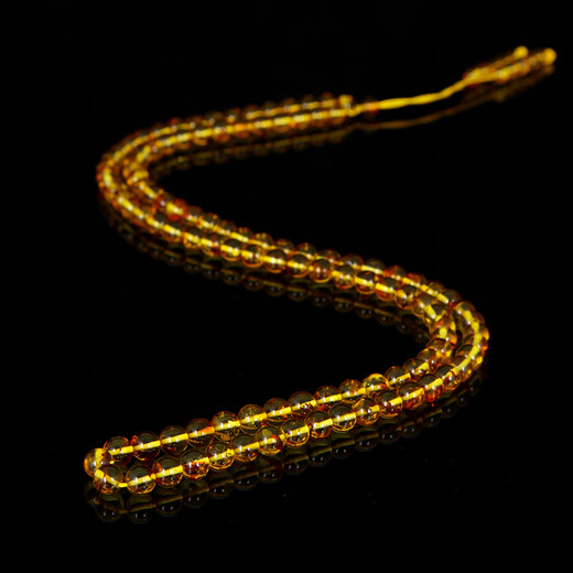 Famous Amber Family Natural Flower Amber Bracelet Amber 108 Rosary Beads Red Leaf Explosive Amber Bracelet Authentic Birthday Gift