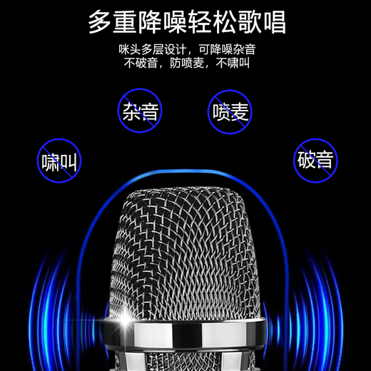 乐视L2 充电无线麦克风家庭KTV唱歌舞台主持演讲K歌会议音箱音响功放万能话筒一拖二