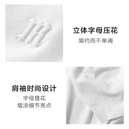 
Mr. Cloth Fashionable Webbing Cool T-shirt Men's 2025 Summer Letter Embossed Men's Knitted Short Sleeve ET15100 Clearance Haoyuebai M (170)