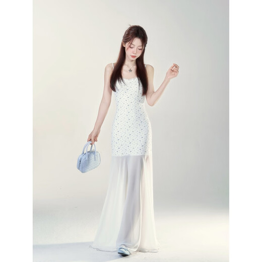 
[Onoberry] Sweet spring and summer temperament, lace floral waist-hugging and slimming fairy-like dress BL9766 Shirt + skirt A (small version) M110Jin [Jin equals 0.5 kg] All size