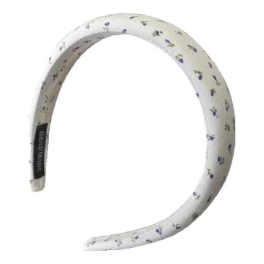 Jiewei Yi Mengling's same wide-brimmed headband for women 2025 new hairpin bundle high skull knitted headband hairband JYFG244 off-white floral headband