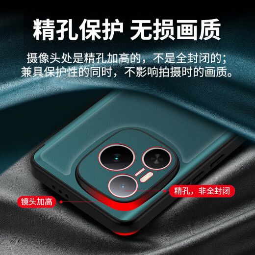德曼尼 DAYMONY荣耀power手机壳磁吸翻盖式保护套honor系列素皮新款全包防摔权力商务高级感外壳男女款 玄岩黑（素皮磁吸 免翻盖接听）+膜 荣耀power