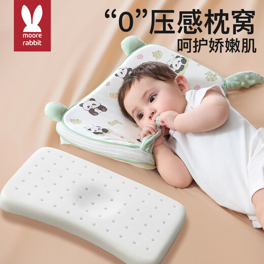 More Rabbit Baby Pillow Baby 6 Months and Over Infants 1-3 Years Old Soothing Pillow Styling Pillow Kindergarten Universal for All Seasons