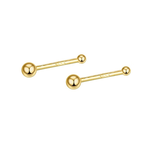 Freedom to talk about silver earrings S999 sterling silver ear piercing earrings for women, sterling silver earrings for bathing and sleeping, no need to remove ear sticks, ear sticks, silver pair