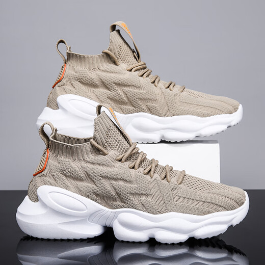 Benny Road Baleno2025 Sommer neu 2025 Neue Herrenschuhe für Frühlingsschüler Vielseitiges Mesh atmungsaktiven trendigen Schuhen für Männer fliegen weicher Sohle AP9909 Black Grey 42