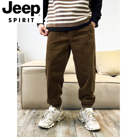 Jeep Spirit Ami Kaji rétro rétro Corduroy Pantalon occasionnel à la tendance pour hommes pantalons sportifs de printemps et d'automne de sport