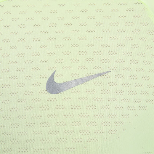 Nike (Nike) Stride oficial Stride Stride Schrying Swrying Running Running Carrera Top Outumn reflectante transpirable Ligera ligera HV5204 701 Green/plata ligeramente amarillo XL XL