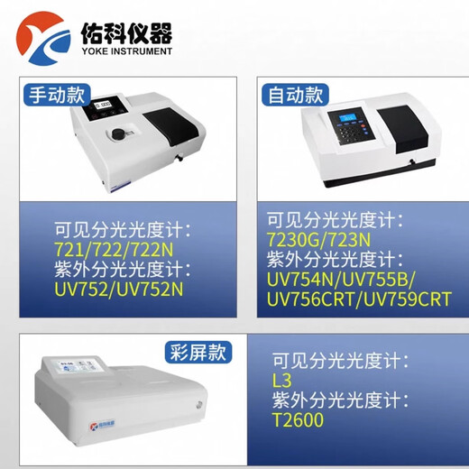XMSJ Remembrance Shanghai Youke UV Spectrophotomètre visible Laboratoire Benchtop Visible Spectrophotomètre 721/72 UV756CRT / (Rapport UV Double faisceau 2NM) /