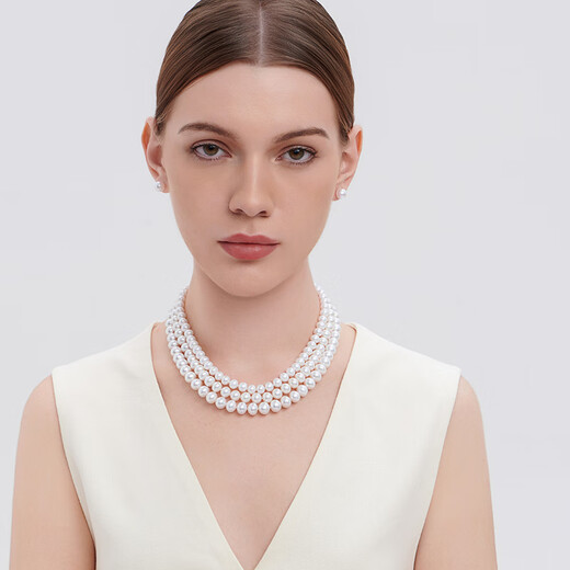 GiO Jewelry Pearl Necklace Fuyue Freshwater Pearl Gourd Buckle for Wife, Elders, Mom