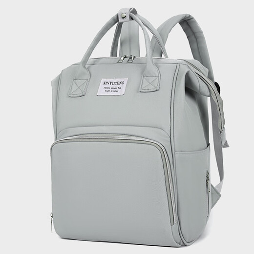 Jia Nier Mommy Bag Mom Bag Bag Sclepley Splatterpression Multifunctional Guthing выходит на работу с серой спиной мама и детская сумка
