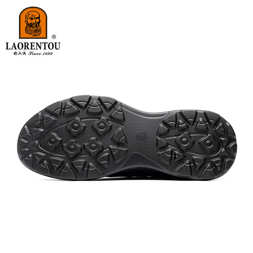 Laorentou (LAORENTOU) men's sports thick-soled walking shoes spring and autumn outdoor business fashion casual shoes men's LA15637 black 41